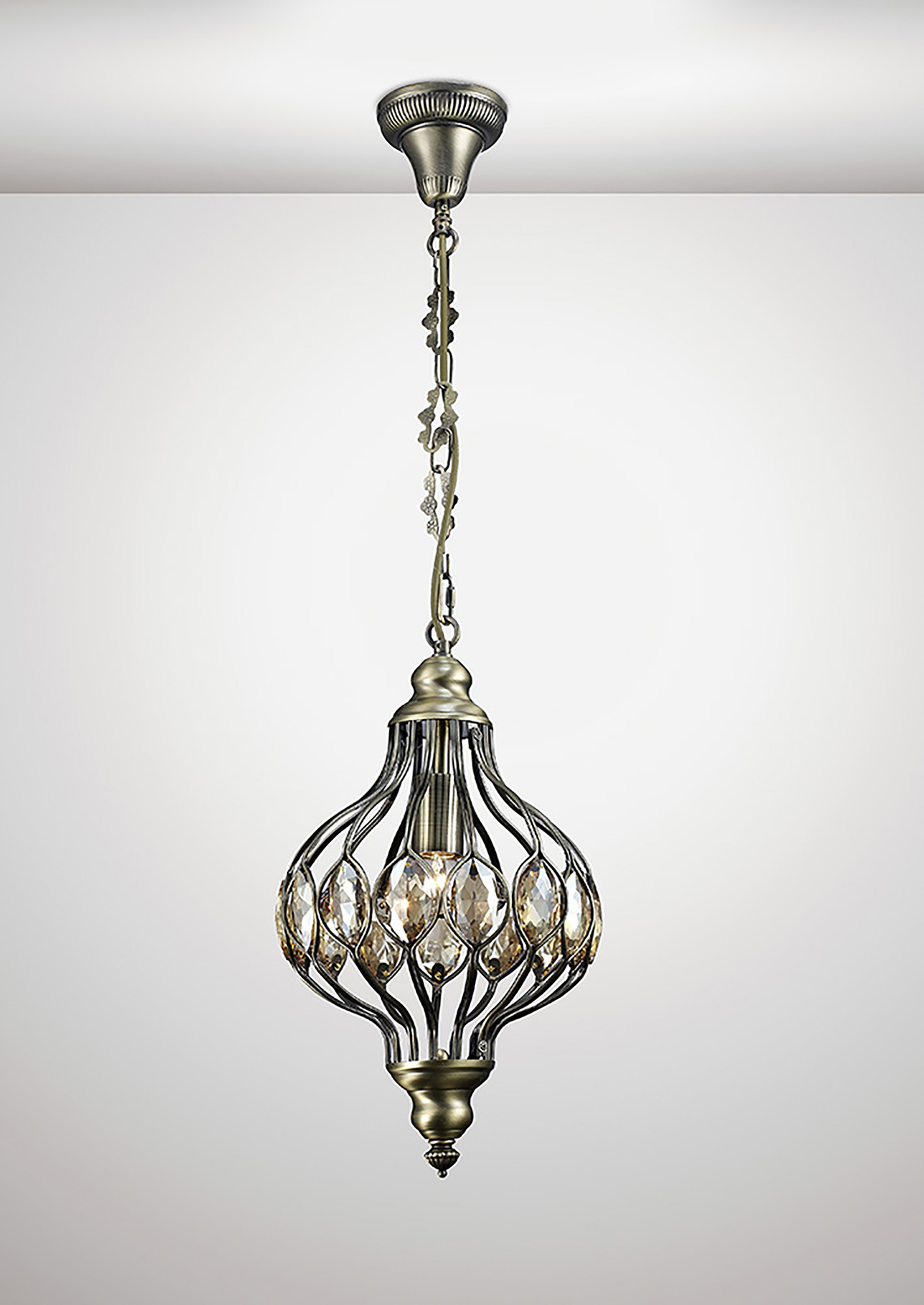 IL31570  Marisa Crystal Pendant 1 Light